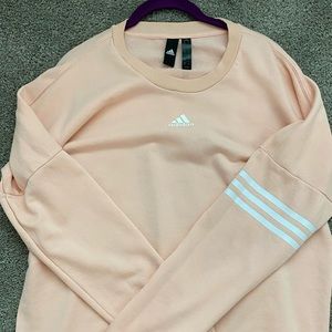 adidas coral pullover!